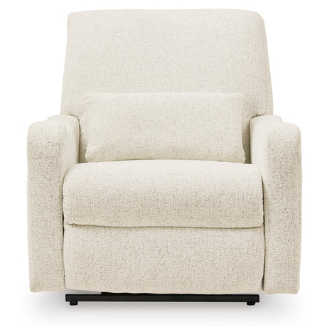 TURNEY Off-White Performance Fabric 37" Wide x 42" Power Recliner