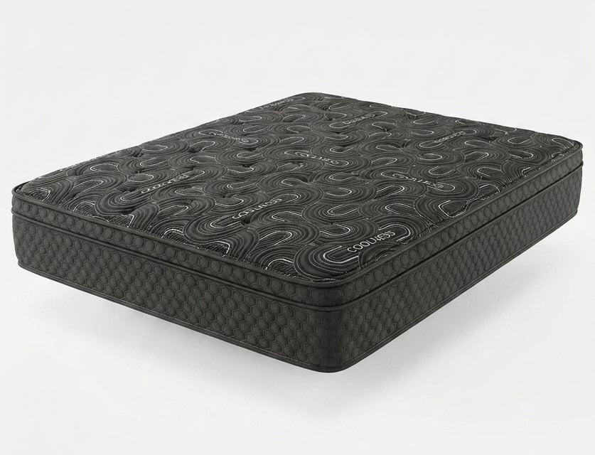 TWILIGHT Black Euro-Top 12.5" Medium Mattress
