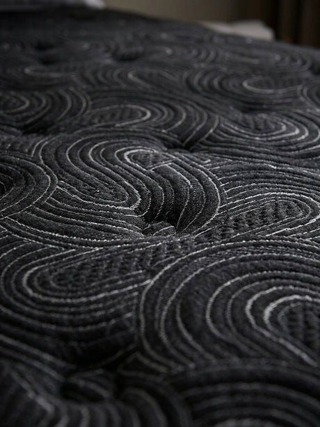 TWILIGHT Black Euro-Top 12.5" Medium Mattress