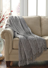 Tabby Gray Decorative Throw