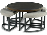 TAMA 36" Wide Coffee Table with Stools