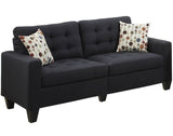 TEMPOE Black Living Room Set