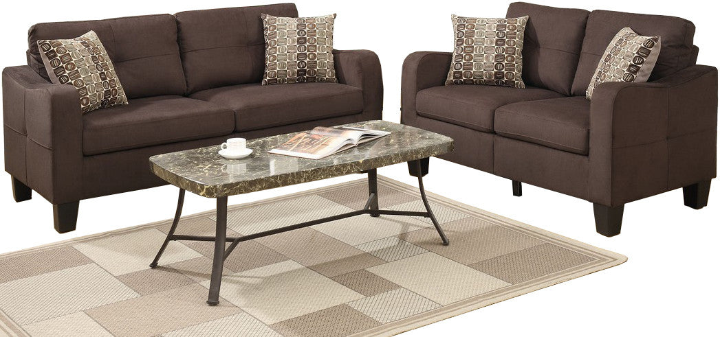 TEMPOE Chocolate Living Room Set