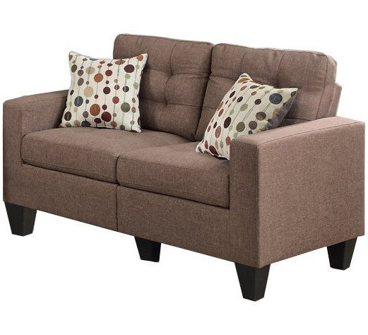 TEMPOE Light Coffee Living Room Set