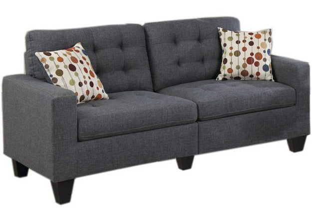 TEMPOE Blue Gray Living Room Set