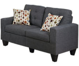 TEMPOE Blue Gray Living Room Set