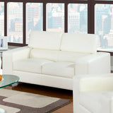 Temre White 68" Wide Loveseat