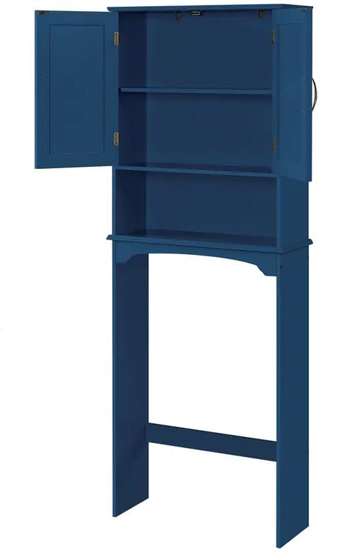 UPTIN Blue 25" x 66" Toilet Bathroom Rack (RTA)