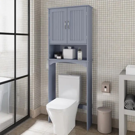 UPTIN Gray 25" x 66" Toilet Bathroom Rack (RTA)