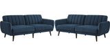URIEL Velvet Convertible Livingroom Set