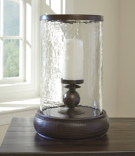 ULYSSES Bronze 11" x 17" Height Candle Holder