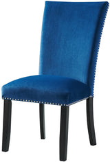 VALERY Blue Velvet 20" Wide Dining Chair
