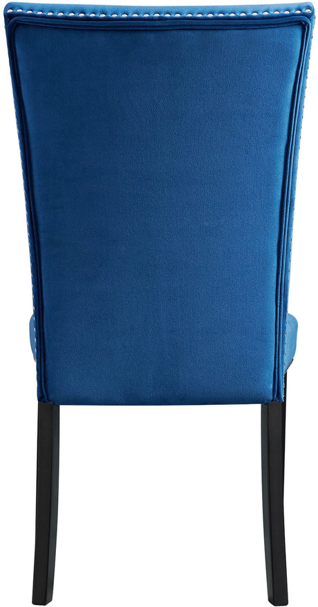 VALERY Blue Velvet 20" Wide Dining Chair