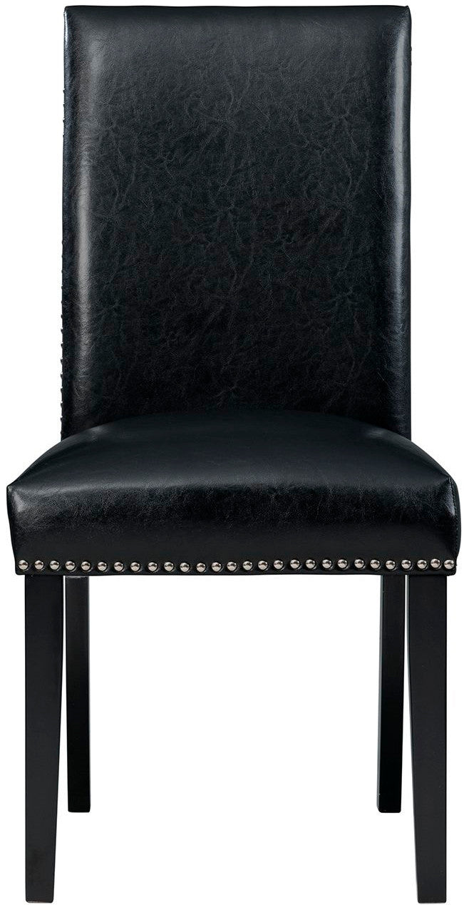 VALERY Black Faux Leather 20" Wide Dining Chair