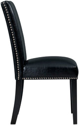 VALERY Black Faux Leather 20" Wide Dining Chair