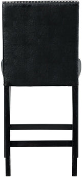 VALERY Black Faux Leather 20" Wide Counter Chair