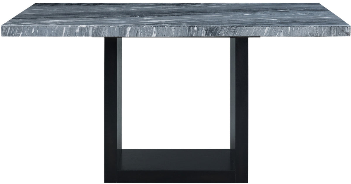 VALERY Gray Marble 70" Wide Counter Height Table