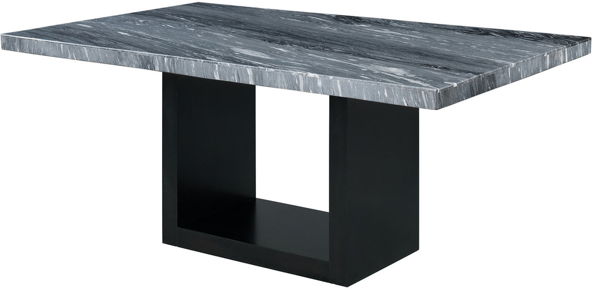 VALERY Gray Marble 70" Wide Dining Table