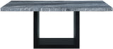 VALERY Gray Marble 70" Wide Dining Table