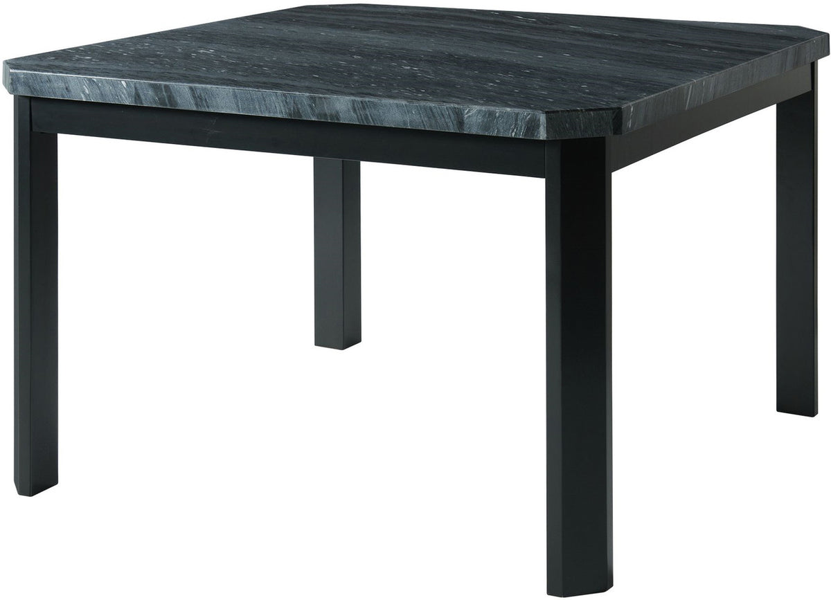 MARLENA Gray Marble 54" Wide Squared Table