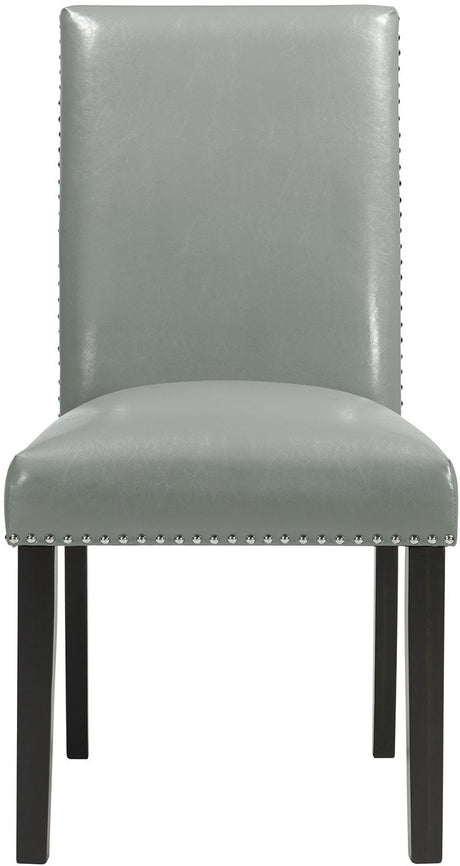 VALERY Gray Faux Leather 20" Wide Dining Chair