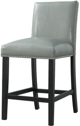 VALERY Gray Faux Leather 20" Wide Counter Chair