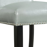 VALERY Gray Faux Leather 20" Wide Counter Chair