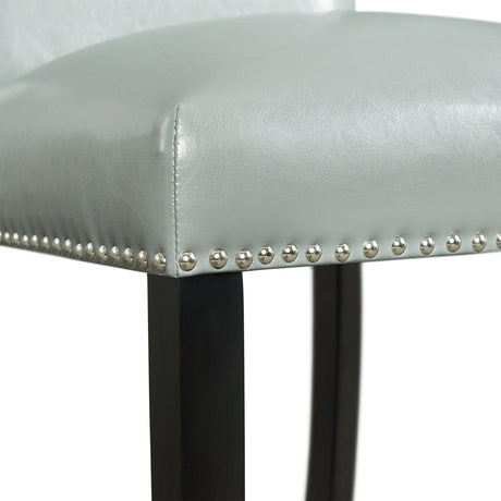 VALERY Gray Faux Leather 20" Wide Counter Chair