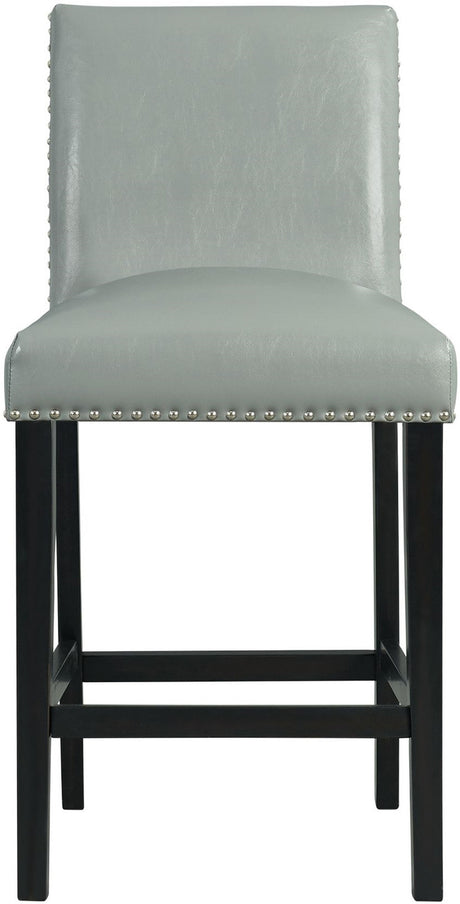 VALERY Gray Faux Leather 20" Wide Counter Chair