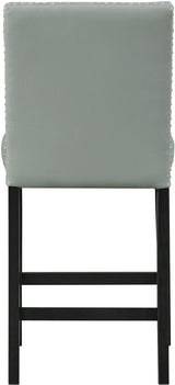 VALERY Gray Faux Leather 20" Wide Counter Chair