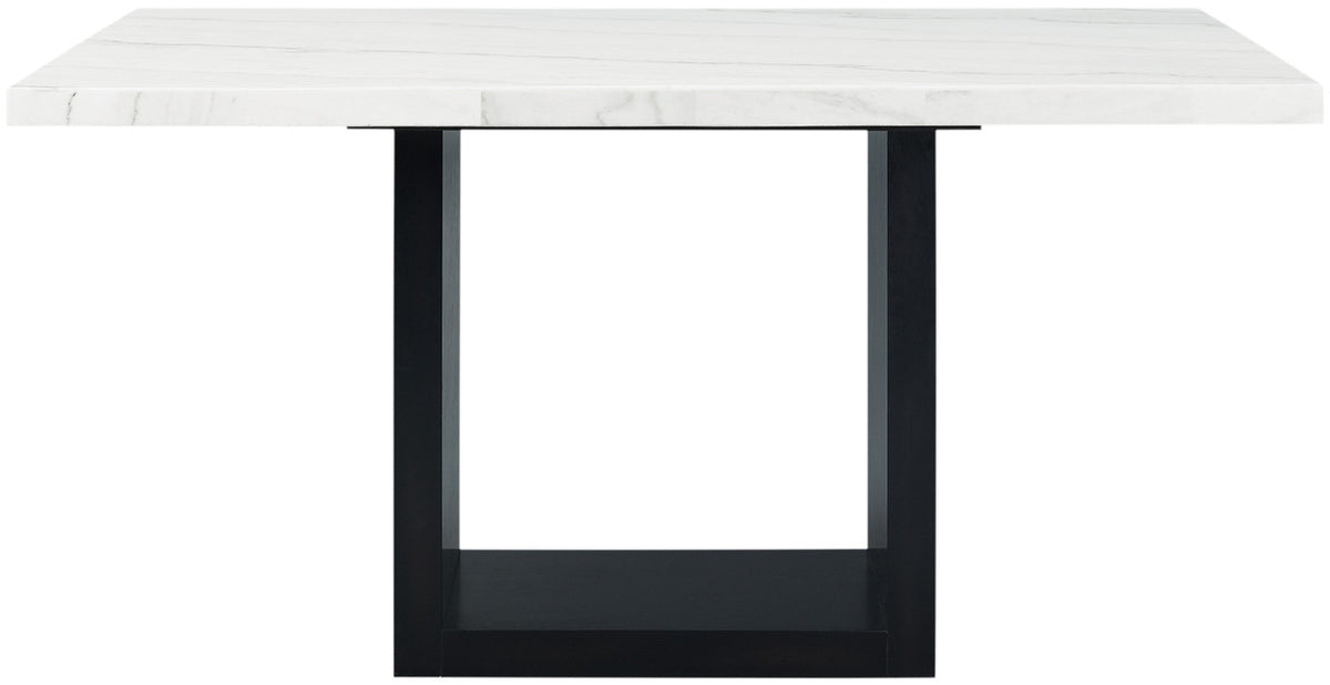 VALERY White Marble 70" Wide Counter Height Table