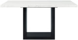 VALERY White Marble 70" Wide Counter Height Table