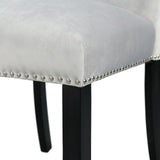 VALERY Gray Velvet 20" Wide Dining Chair