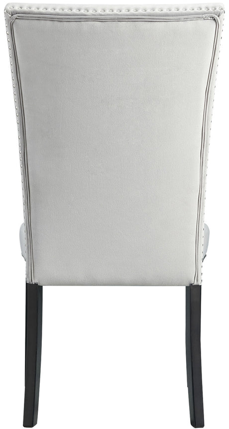 VALERY Gray Velvet 20" Wide Dining Chair