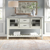 VANDALE Gray Real Marble 61" Wide x 38" Height Server