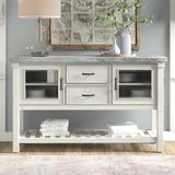 VANDALE Gray Real Marble 61" Wide x 38" Height Server