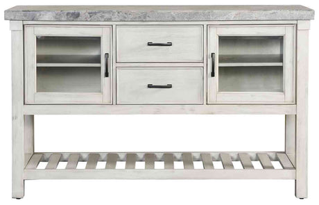 VANDALE Gray Real Marble 61" Wide x 38" Height Server