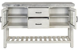 VANDALE Gray Real Marble 61" Wide x 38" Height Server