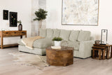 VEHLO Sand 105" Wide Reversible Sectional