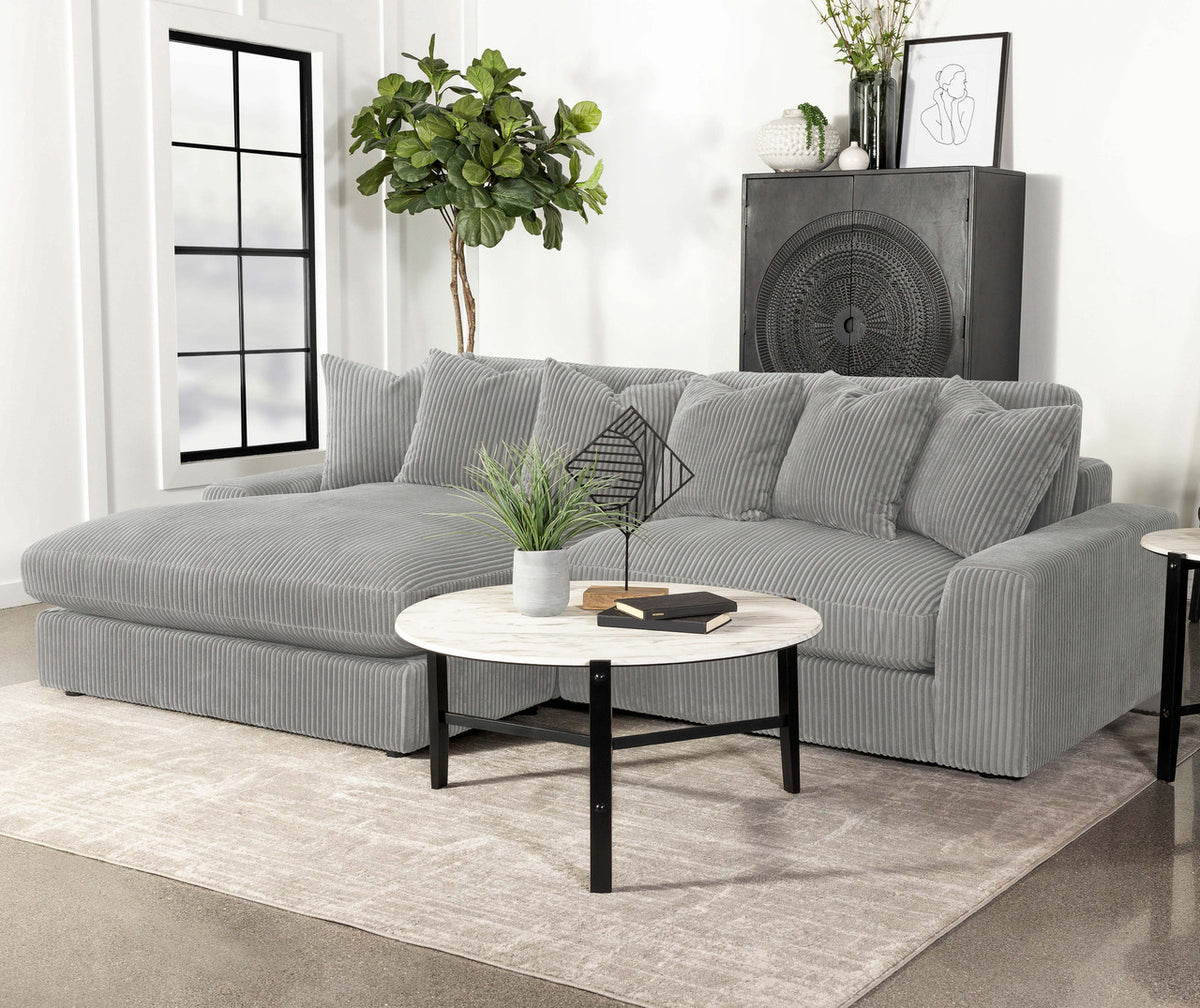 VEHLO Fog 105" Wide Reversible Sectional