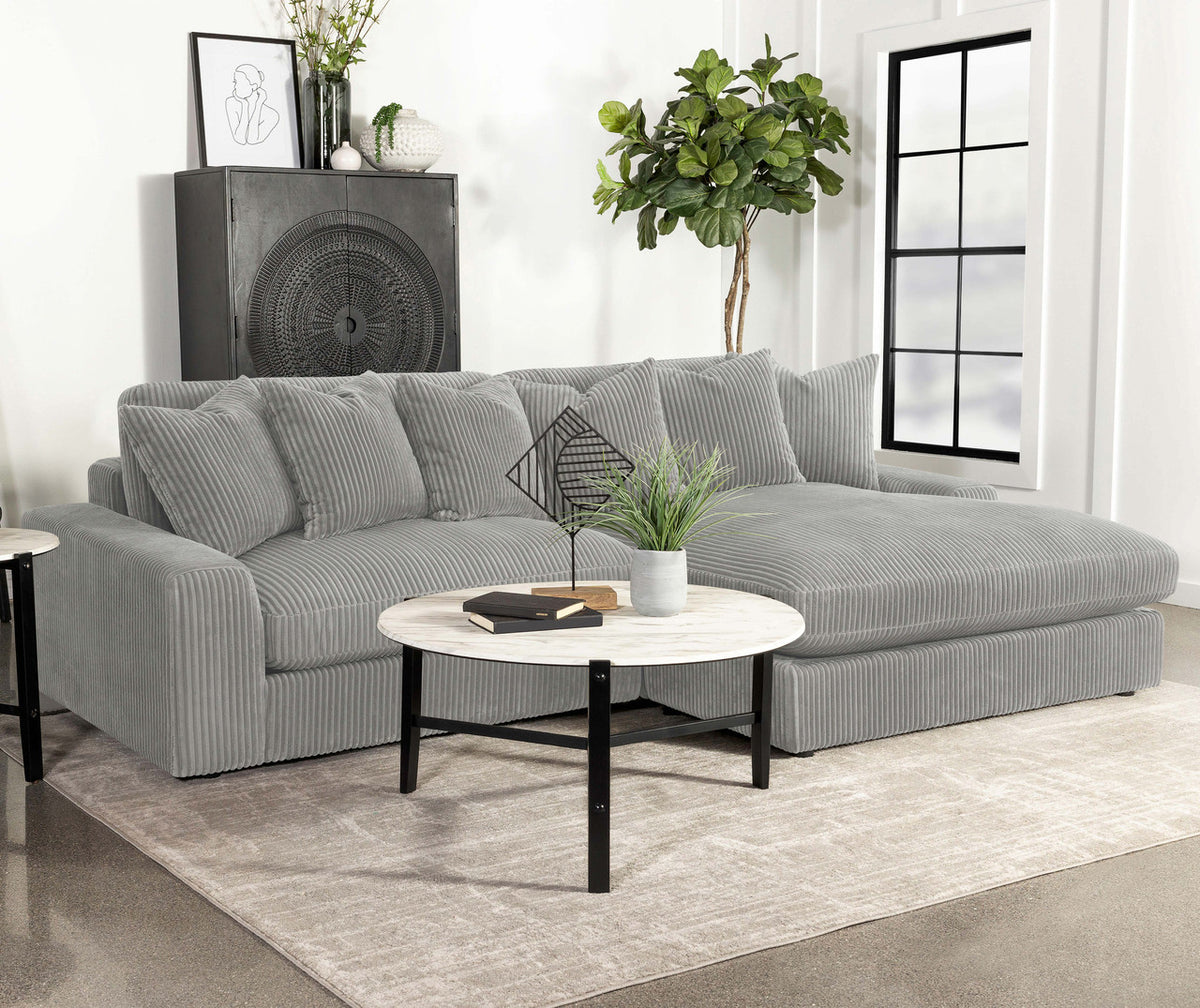VEHLO Fog 105" Wide Reversible Sectional