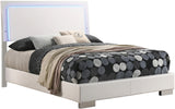 VERENA Glossy White LED Bedroom Set