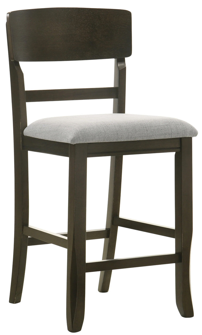 VERNON 7 Piece Round to Square Counter Height Set with Lazy-Susan