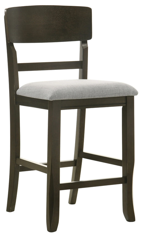 VERNON 7 Piece Round to Square Counter Height Set with Lazy-Susan