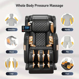 VESPER Black Massage Chair with Foot Roller Massage