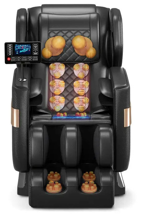 VESPER Black Massage Chair with Foot Roller Massage