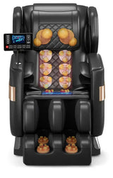 VESPER Black Massage Chair with Foot Roller Massage