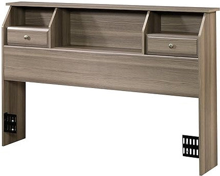 VICKERY Ash Gray Bookcase Headboard