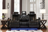 VIKTOR Black 86" Wide Power Reclining Sofa