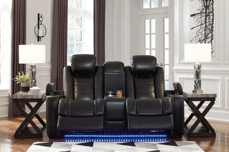 VIKTOR Black 75" Wide Power Reclining Loveseat